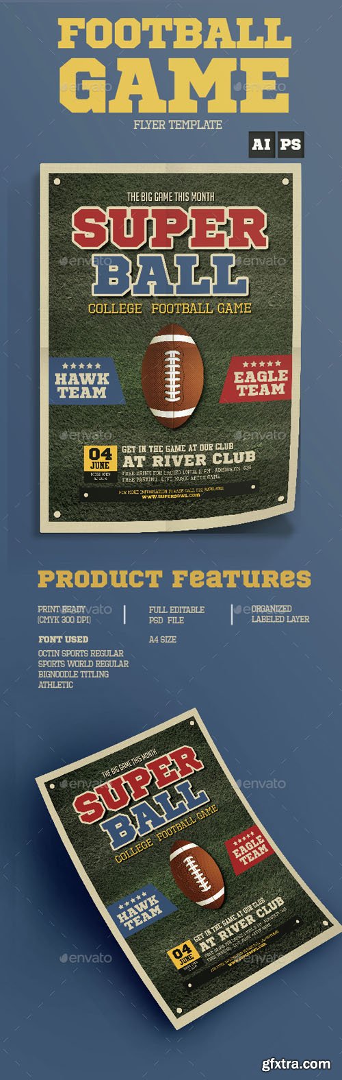 GR - Football Game Flyer 14657883 GR - Football Game Flyer 14657883