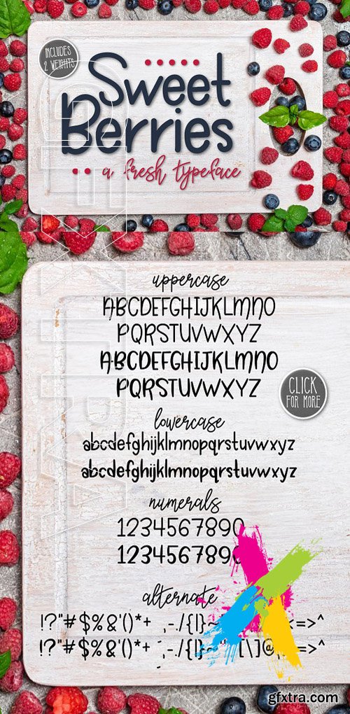 CM - Sweet Berries a Fresh Typeface 1615030