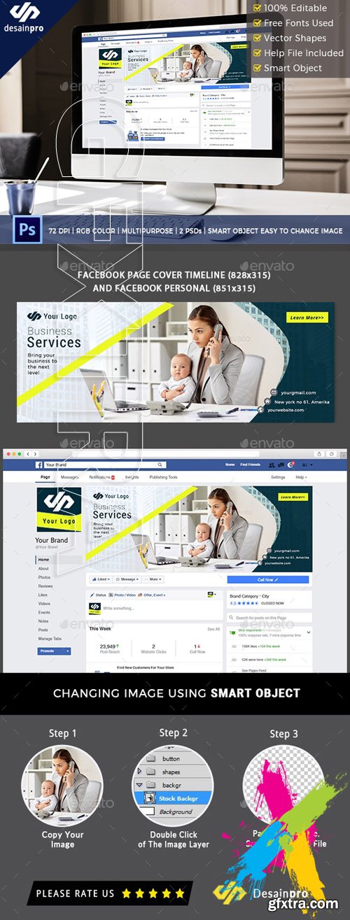 Graphicriver - Professional Business Facebook Cover 20144690