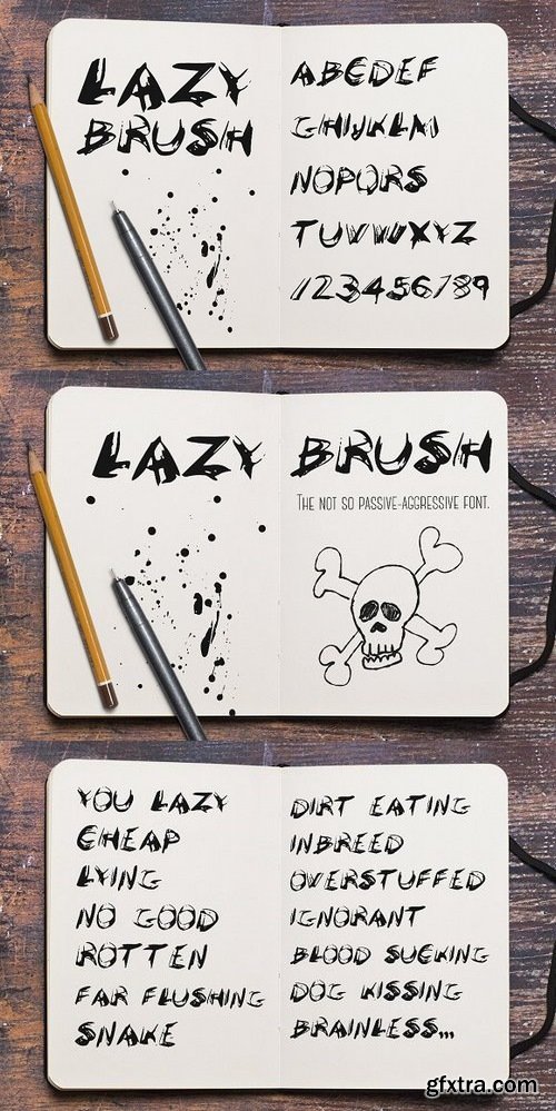CM - LazyBrush font 1309855