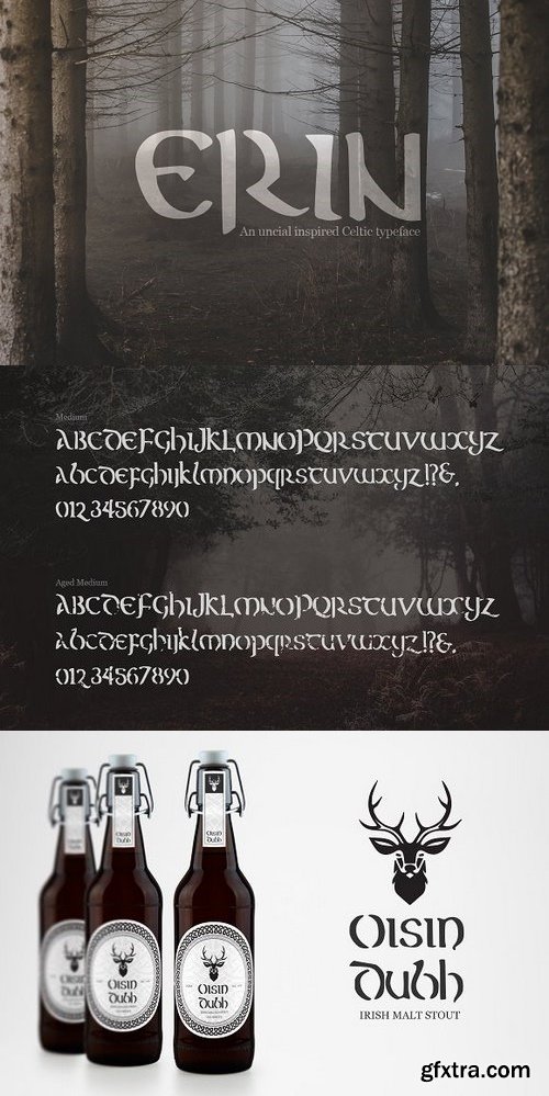CM - Erin - A Mystical Celtic Typeface 1308537