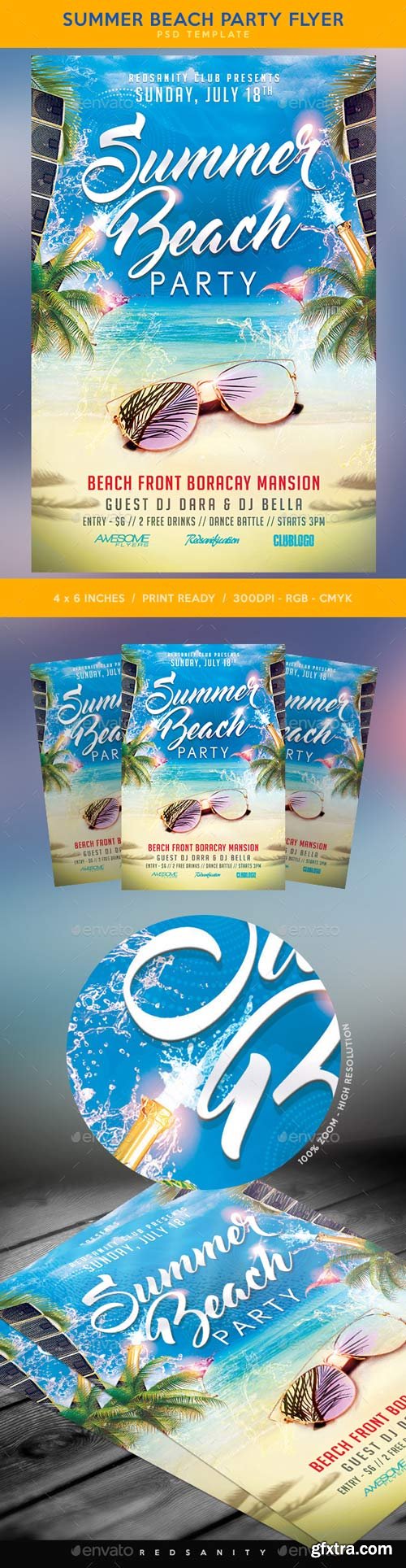 GraphicRiver - Summer Beach Party Flyer - 19922739