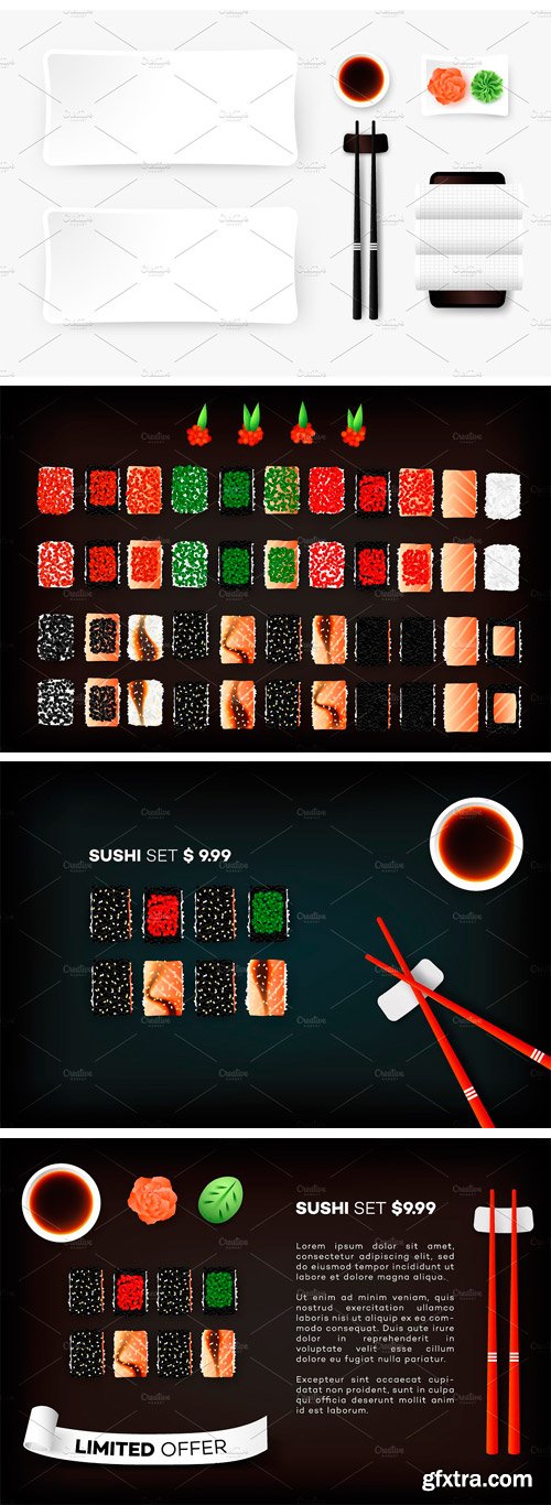 CM 1556197 - Vector Sushi Collection