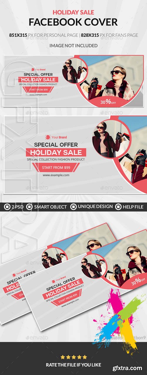 Graphicriver - Holiday Sale Facebook Cover 20169902