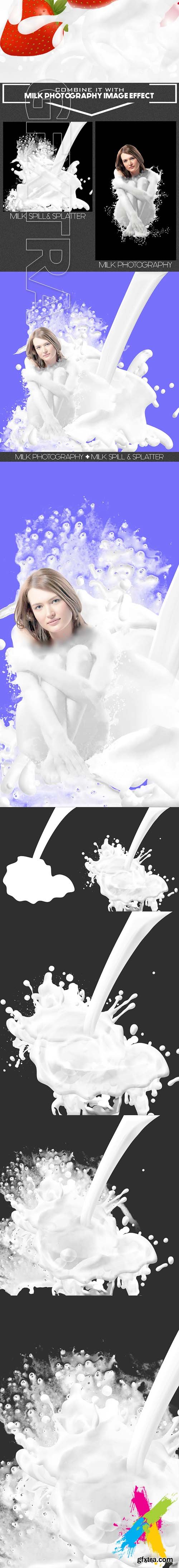Graphicriver - Milk Spill and Splatter Image Effect 20143294