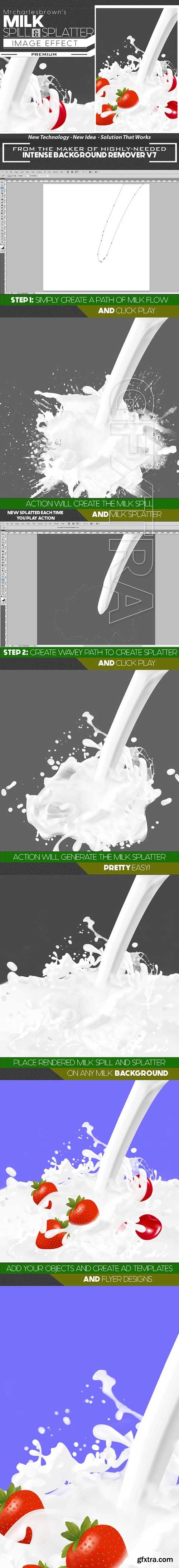 Graphicriver - Milk Spill and Splatter Image Effect 20143294