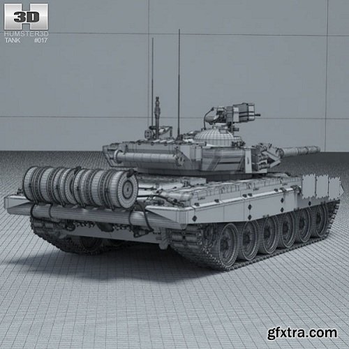 T-90 3D model