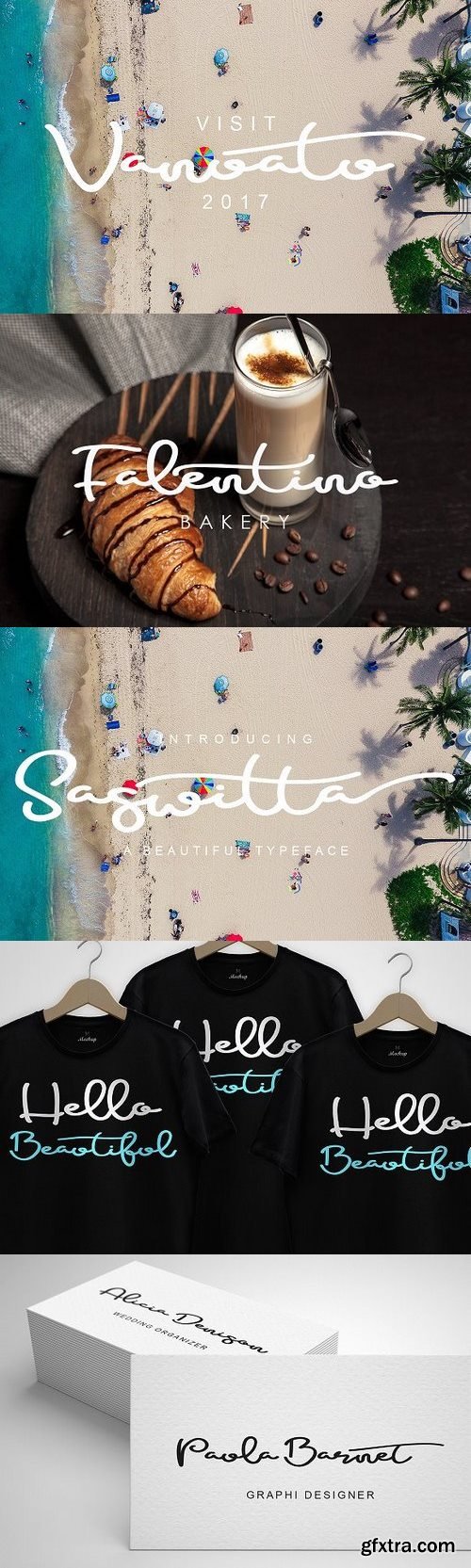 Thehungryjpeg - SaswittaScript Font 77353