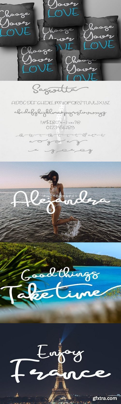 Thehungryjpeg - SaswittaScript Font 77353