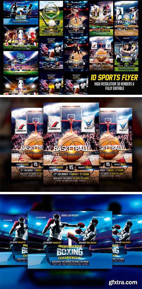 CM 1602874 - Sports Flyer Bundle