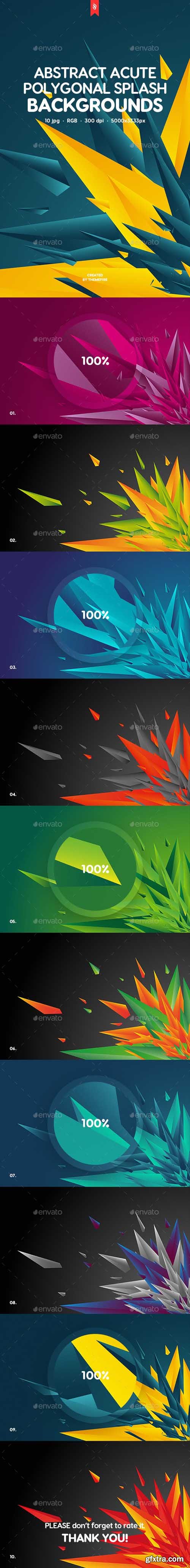 GR - Acute Polygonal Splash Backgrounds 20244660 GR - Acute Polygonal Splash Backgrounds 20244660
