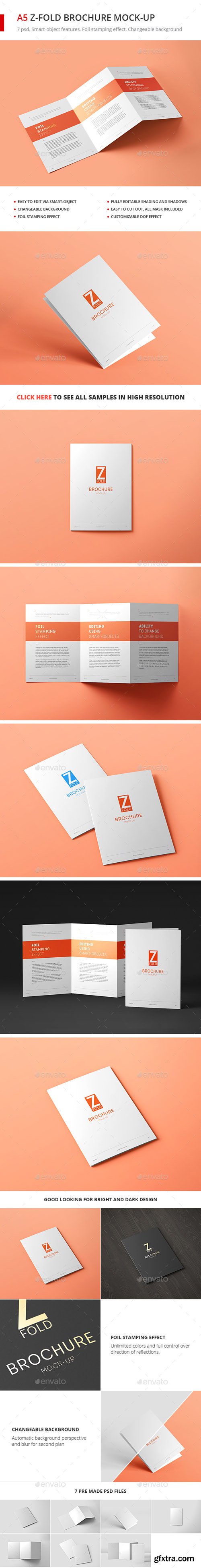 GR - Tri-Fold Brochure A5 Mock-up vol. 2 20164517