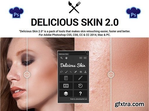 البرنامج المساعد Delicious Skin Panel 2.0 لبرنامج Photoshop