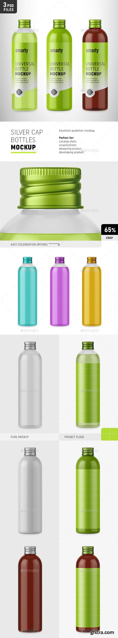 GR - Bottles with Silver Cap Mockup 20234390 GR - Bottles with Silver Cap Mockup 20234390
