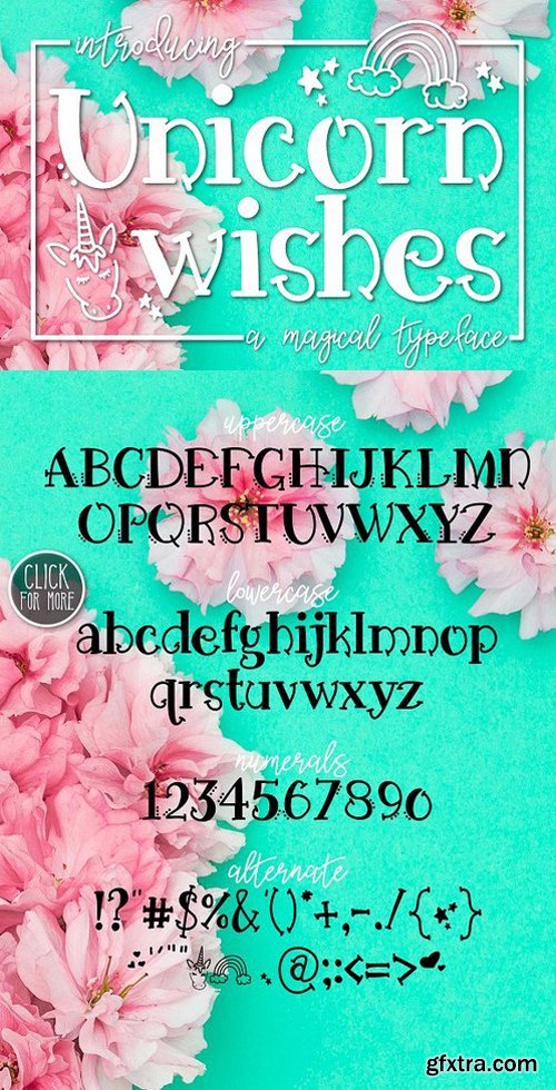 CM - Unicorn Wishes a Magical Typeface 1563182