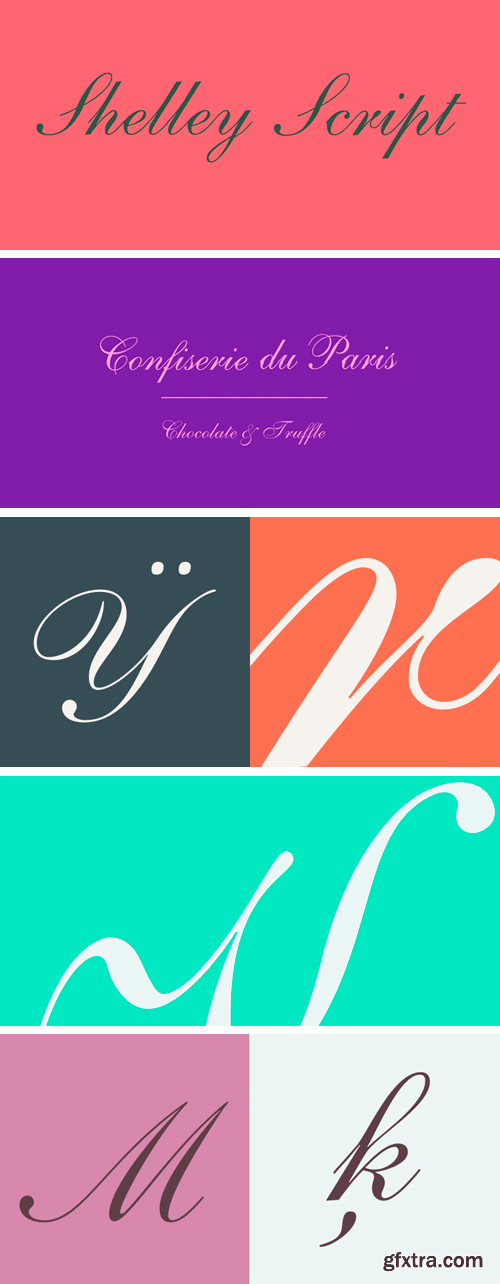 Shelley Script Font Family Shelley Script Font Family