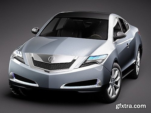 Acura ZDX 2010 Concept Car 3D Model