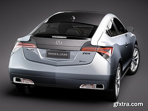 Acura ZDX 2010 Concept Car 3D Model