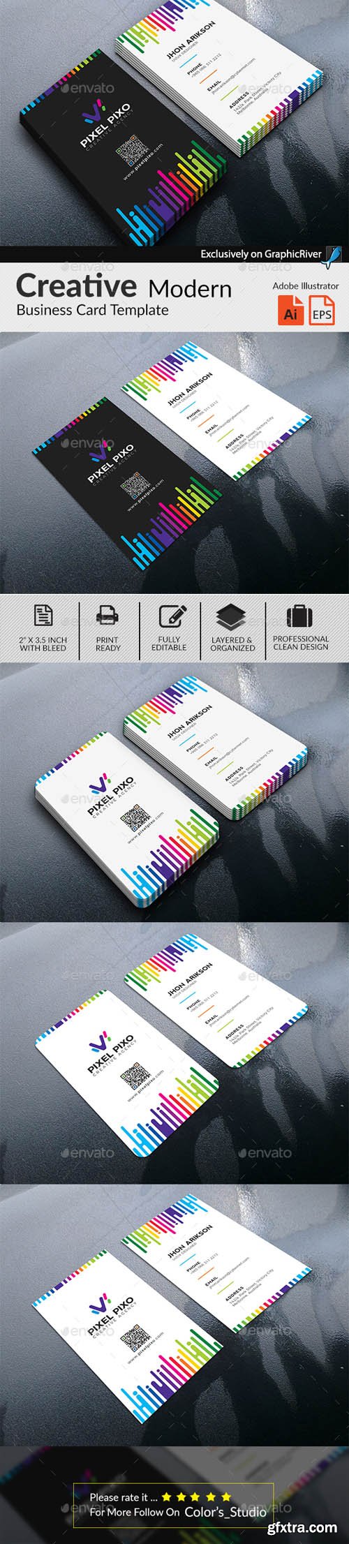 GR - Multipurpose Colorful Creative Business Card 20261657 GR - Multipurpose Colorful Creative Business Card 20261657