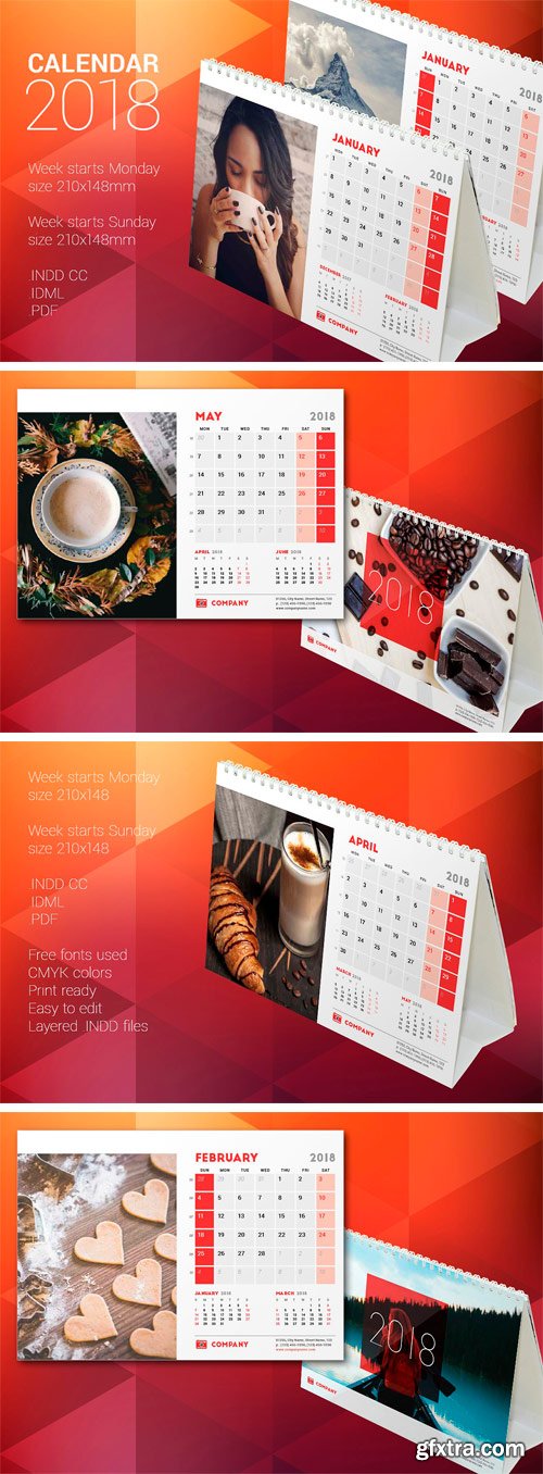 CM 1624862 - Desk Calendar 2018