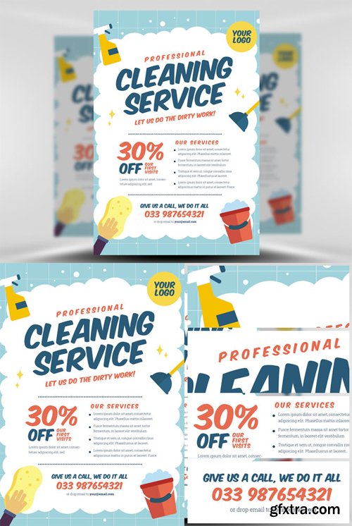 Cleaning Service Flyer Template V2 Cleaning Service Flyer Template V2