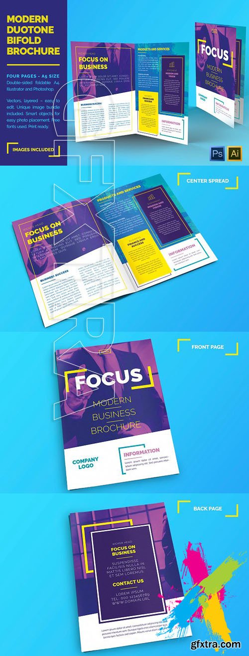 CM - Duotone Bifold Business Brochure 1670225