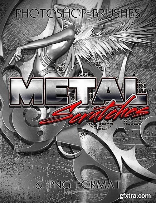 Ron's Metal Scratches Photoshop Brushes + PNG