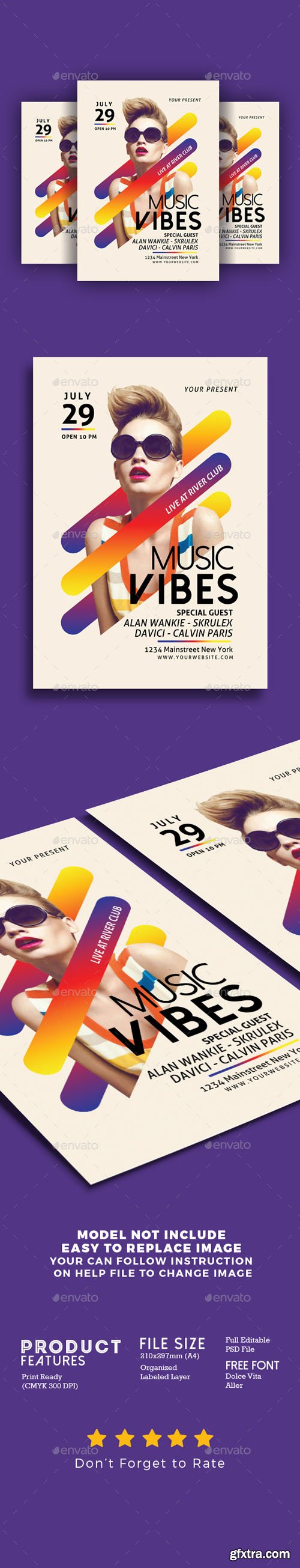 GR - Minimal Music Flyer Template 20344069