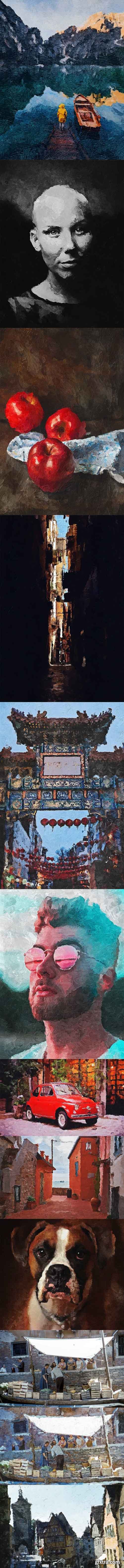 Palette Knife Photoshop Action Palette Knife Photoshop Action