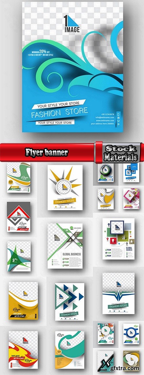 Flyer banner advertising poster signboard invitation card business card 20 EPS