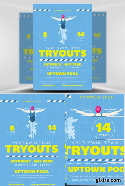 Swim Tryouts Flyer Template Swim Tryouts Flyer Template