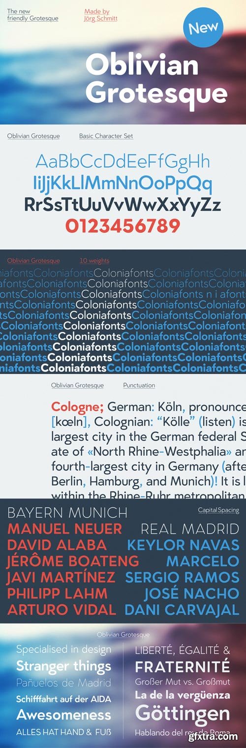 Oblivian Grotesque Font Family $360
