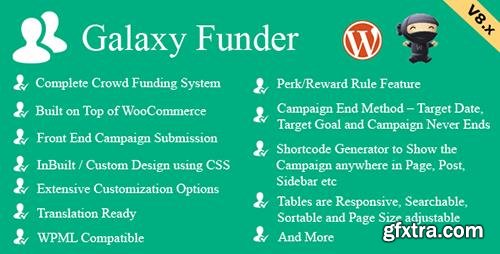 CodeCanyon - Galaxy Funder v9.6 - WooCommerce Crowdfunding System - 7360954