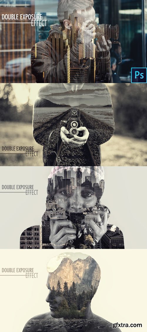 Double Exposure Effects in PSD Templates