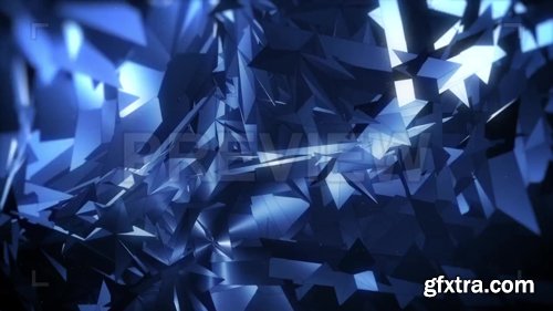 MA - Blue Polygons Background