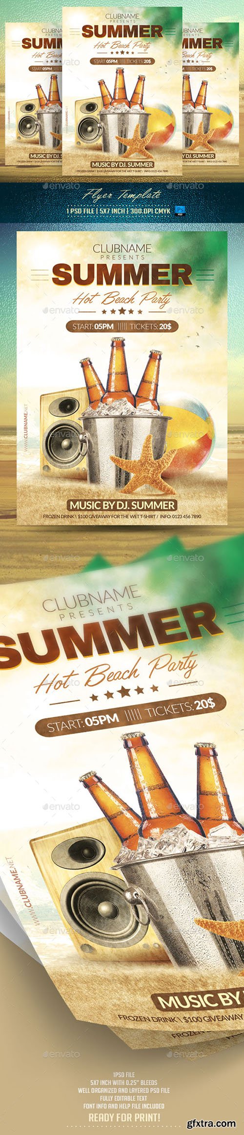 Graphicriver Summer Party Flyer Template 11890494