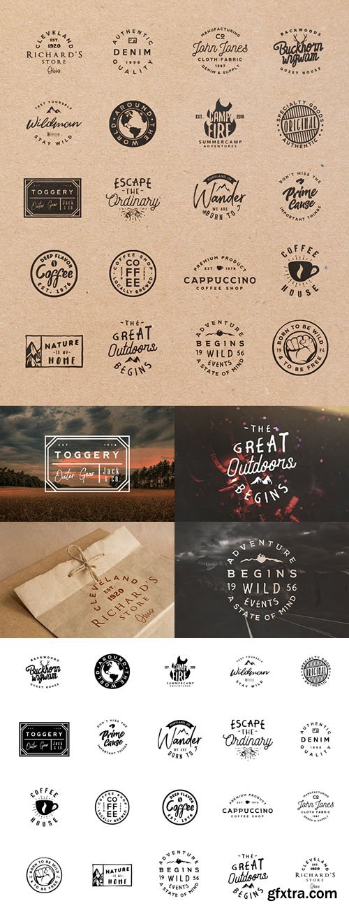 Retro Badges Templates in Vector