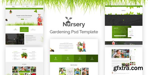 ThemeForest - Nursery - Gardening PSD Template 19518632