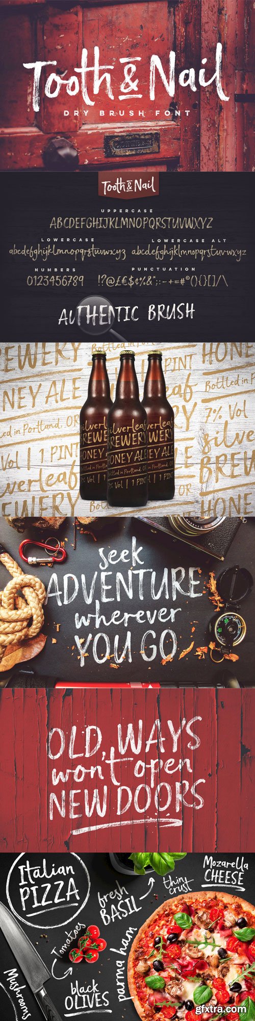 CM - Tooth &amp; Nail Dry Brush Font - 1111444