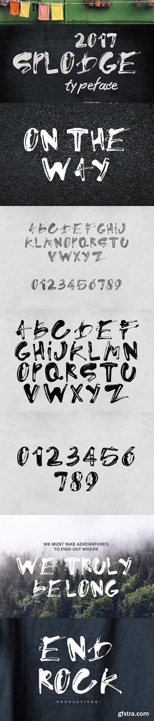CM - Splodge Typeface 1655162