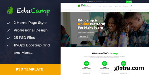 ThemeForest - EduCamp - Education & Online Learning PSD Template 19867557