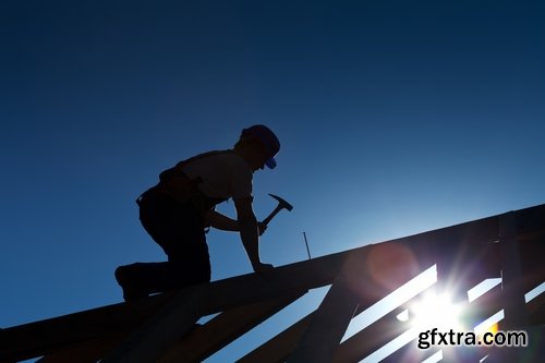 Roof covering repair solar battery on the roof vintage building wooden flooring 25 HQ Jpeg