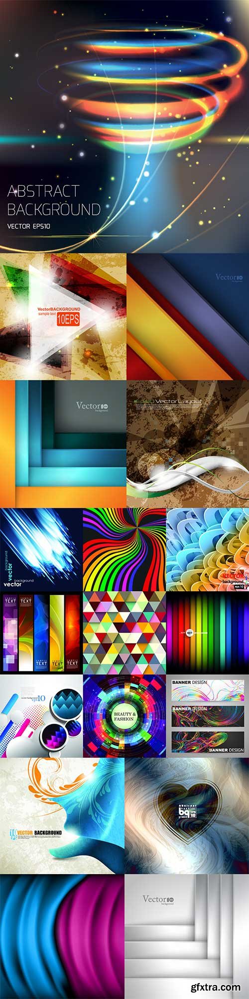 Bright colorful abstract backgrounds vector - 84