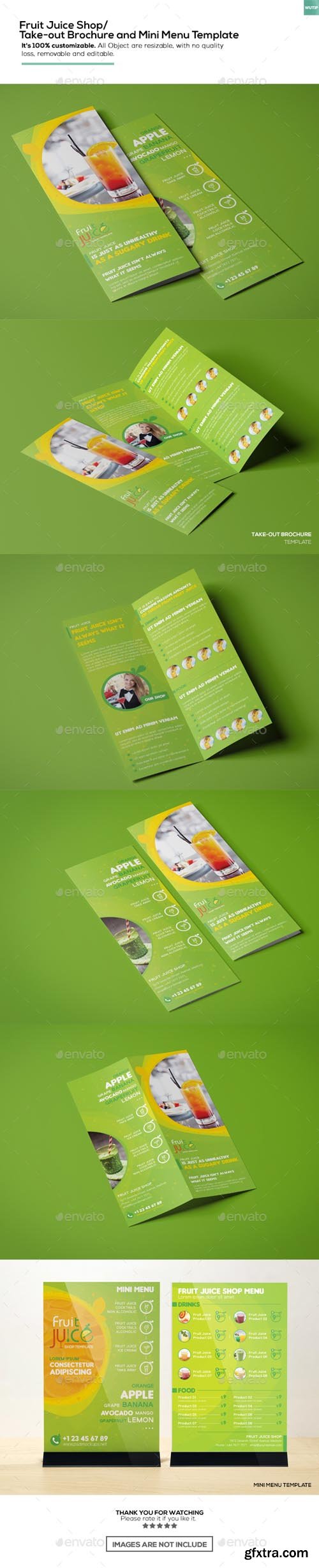 GR - Fruit Juice Shop/ Take-out Brochure and Mini Menu Template 16402367 GR - Fruit Juice Shop/ Take-out Brochure and Mini Menu Template 16402367