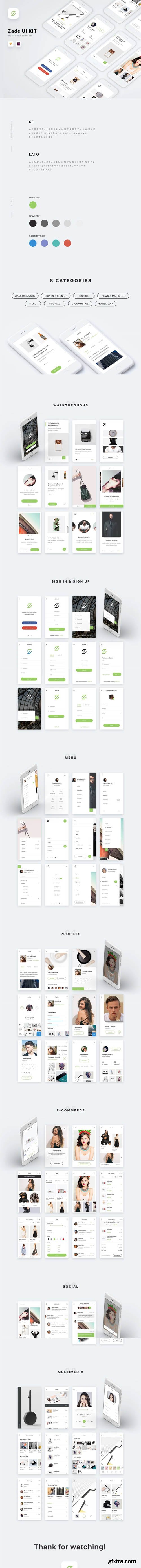 Zade Mobile UI KIT Zade Mobile UI KIT