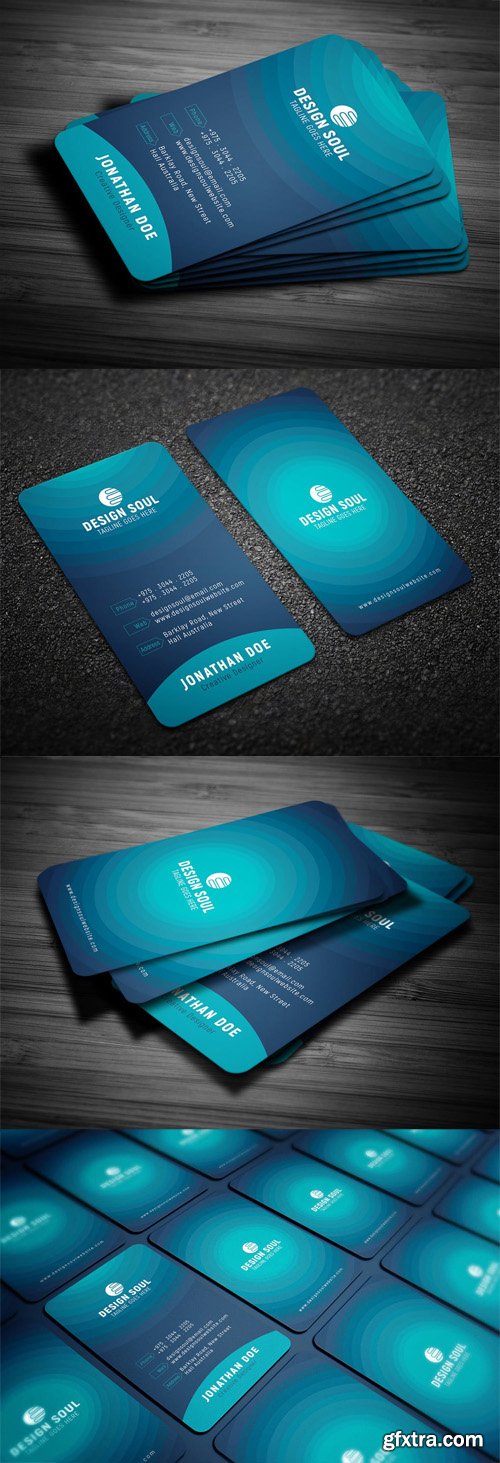 Blue Modern Business Card Blue Modern Business Card