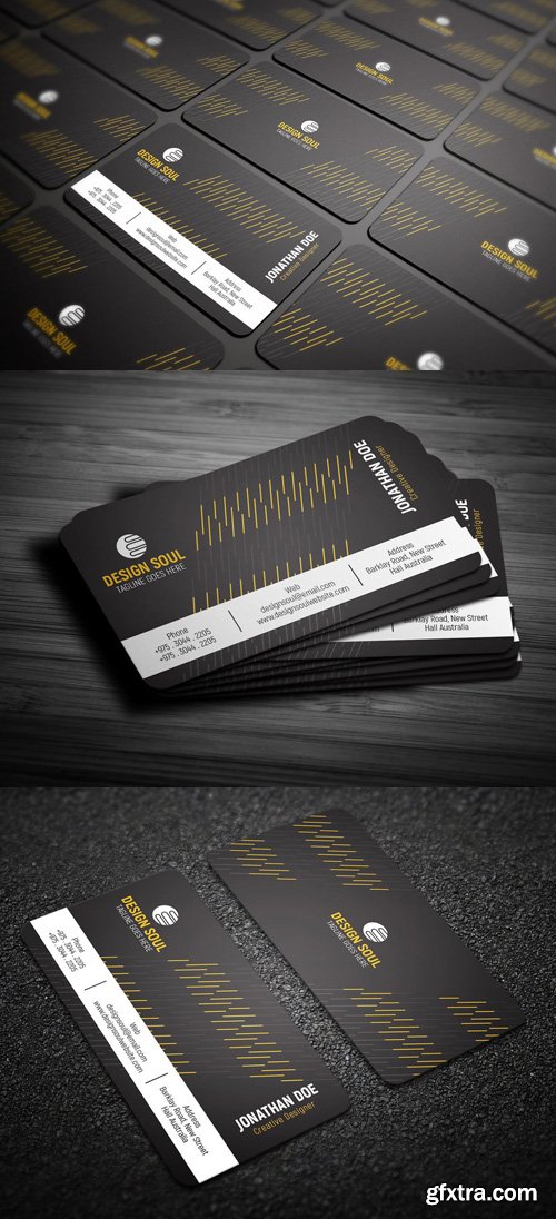 Dark Creative Business Card Dark Creative Business Card