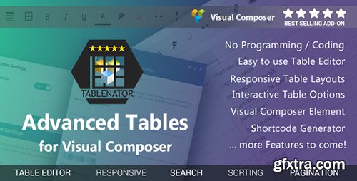 CodeCanyon - Tablenator v1.2.1 - Advanced Tables for Visual Composer - 18560899