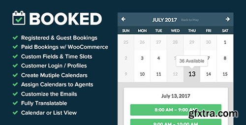 CodeCanyon - Booked v2.0.4 - Appointment Booking for WordPress - 9466968