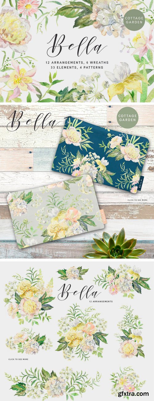 CM - Bella. Watercolor Floral Collection 1668071